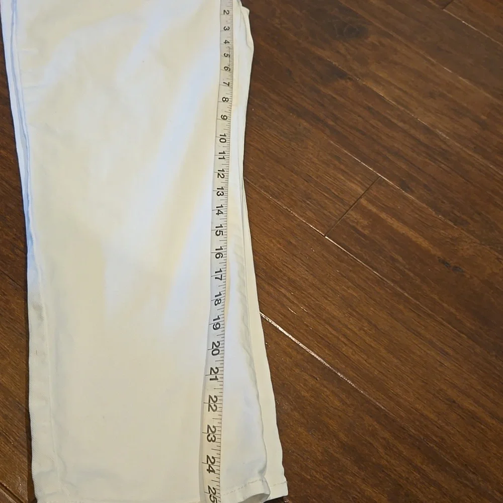 Ella Moss White High Waist Straight Crop Jeans - Picture 9 of 9